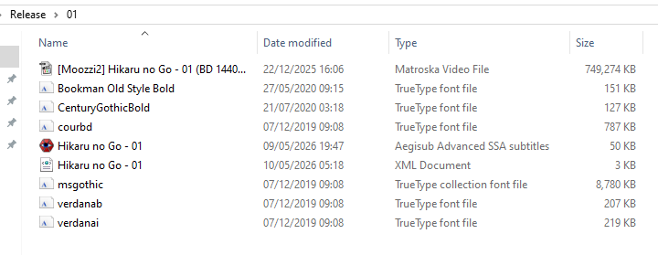 folder screenshot